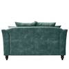 Sofa Lovis (2-Sitzer) Samt - Samt Tomi: Petrol