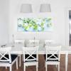 Glazen afbeelding IJsblokjes met Munt groen - 125 x 50 x 0,4 cm - 125 x 50 cm