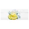 Tableau en verre Citrons Blanc - 125 x 50 x 0,4 cm
