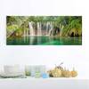 Quadro di vetro Cascate Verde - 80 x 30 x 0,4 cm - 80 x 30 cm