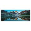 Glasbild Berglandschaft am Lake Magog Blau - 125 x 50 x 0,4 cm
