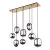 Hanglamp Blacky IV Grijs - Glas - Metaal - 103 x 120 x 34 cm