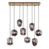 Hanglamp Blacky IV Grijs - Glas - Metaal - 103 x 120 x 34 cm