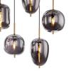 Hanglamp Blacky IV Grijs - Glas - Metaal - 103 x 120 x 34 cm