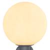 Wandlamp Ossy I Grijs - Wit - Glas - Metaal - 25 x 37 x 27 cm