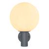 Wandlamp Ossy I Grijs - Wit - Glas - Metaal - 25 x 37 x 27 cm
