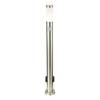 Borne éclairage extérieur Boston II Plexiglas / Acier inoxydable - 1 ampoule - Hauteur : 110 cm