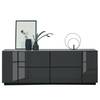 Dressoir now to go colour V Hoogglans diamant grijs/Diamant grijs