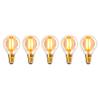 LED-lichtbron Wales (set van 5) transparant glas/ijzer - 5 lichtbronnen