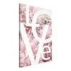 Afbeelding Love Letters verwerkt hout & linnen - meerdere kleuren