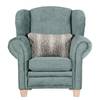 Ohrensessel Salvator Blau - Textil - Holz teilmassiv - 95 x 105 x 86 cm
