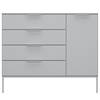 Sideboard SKØP styl Grau - Holzwerkstoff - 120 x 100 x 42 cm