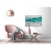 Canvas Fishes Into The Blue Poliestere PVC / Legno di abete rosso - Verde