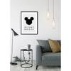 Poster Mickey Mouse Silhouette Nero / Bianco - Carta - 50 cm x 70 cm