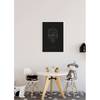 Wandbild Star Wars Lines Dark Side Maul Mehrfarbig - Papier - 50 cm x 70 cm