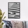 Poster con cornice Beauty of Simple Life Carta / Pino - Bianco e nero - 50 x 70 cm