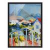Tableau déco Saint-Germain en Tunisie Papier / Pin - Multicolore - 50 x 70 cm