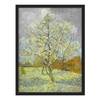 Afbeelding Van Gogh Perzikboom Roze papier/grenenhout - groen - 50 x 70 cm