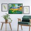 Afbeelding Edvard Munch De Tuin I papier/grenenhout - groen