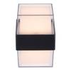 LED-Wandleuchte Cara Polyethylen / Eisen - 2-flammig