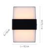 LED-Wandleuchte Cara Polyethylen / Eisen - 2-flammig
