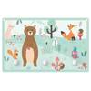 Appendiabiti Animali nella foresta Multicolore - Legno massello - 40 x 25 x 1.5 cm