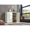 Schoenenkast Miltach II hoogglans wit/mat wit