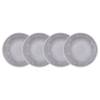 Frühstücksteller-Set ATLANTIS (4er-Set) Keramik - Grau - Grau