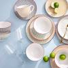 Frühstücksteller-Set RETRO I (6er-Set) Porzellan - Gelb