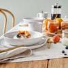 Frühstücksteller-Set NATIVE (4er-Set) Keramik - Weiß - Weiß