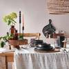 Frühstücksteller-Set CASA NOVA (4er-Set) Keramik - Schwarz - Schwarz