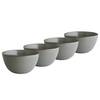 Schalen-Set NATIVE (4er-Set) Steinzeug - Grau - Grau
