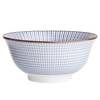 Schalen-Set DIM SUM (4er-Set) Steinzeug - Weiß / Blau - Weiß / Blau
