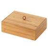 Box met deksel Terra I bamboe - bruin - 22 x 15 cm