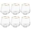 Glas-Set TOUCH OF GOLD (6er-Set) Klarglas - Durchscheinend