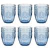 Trinkglas-Set VICTORIAN (6er-Set) Farbglas - Blau
