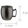 Becher MOSCOW MULE Edelstahl - Schwarz