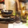 Glas-Set TOUCH OF GOLD (6er-Set) Klarglas - Dunkelgrau
