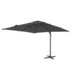 Zwevende parasol California N+ I aluminium/polyester - Antraciet - 300 x 300 cm