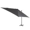 Zwevende parasol California N+ I aluminium/polyester - Antraciet - 300 x 300 cm