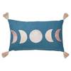 Dekokissen LUNAR PHASE Baumwolle / Viskose - Dunkelblau