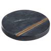 Untersetzer-Set MARBLE IV (4er-Set) Messing / Mamor - Schwarz / Gold