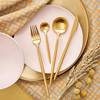 Besteck-Set STILETTO 4-tlg. Edelstahl - Gold