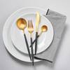 Besteck-Set STILETTO 16-tlg. Edelstahl - Schwarz / Gold