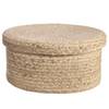 Korb mit Deckel RUSH ROPE II Wasserhyazinthe - Natur