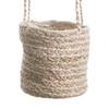 Hängekorb mit Folie RUSH ROPE II Jute - Natur / Weiß