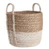 Korb BASIC BRAID II Maisblatt / Binse - Natur - Durchmesser: 28 cm