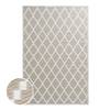 Outdoorteppich COLOUR CLASH Rauten II Polypropylen - Natur - 118 x 180 cm
