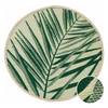 Outdoorteppich COLOUR CLASH Palmblatt Polypropylen / recyceltes Material  - Grün / Creme