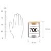 Vorratsglas WOODLOCK III Borosilikatglas / Bambus - Transparent